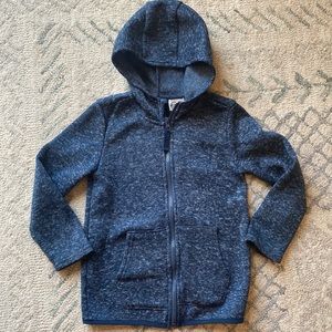 Navy zip up hoodie. Size 6